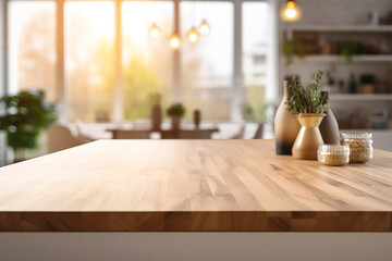 Interior of stylish modern kitchen