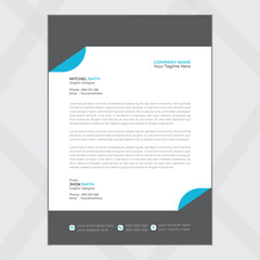 Modern business and corporate letterhead template