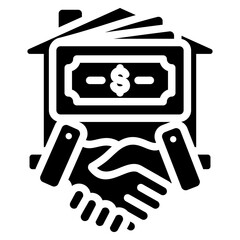 Down Payment Glyph Icon