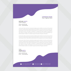 Modern business and corporate letterhead template