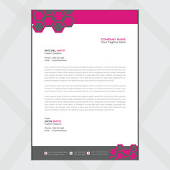 Modern business and corporate letterhead template