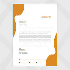 Modern business and corporate letterhead template