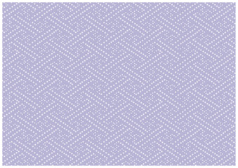 和柄_ドットの紗綾形文様のシームレスの背景（紫）