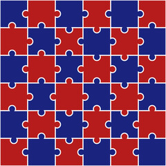 4th of July jigsaw pattern. jigsaw line pattern. jigsaw seamless pattern. Decorative elements, clothing, paper wrapping, bathroom tiles, wall tiles, backdrop, background.