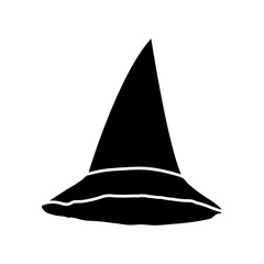 Fototapeta premium Witch hat icon vector. Halloween illustration sign. Witch symbol or logo.