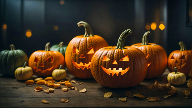 Halloween citrouilles qui font peur