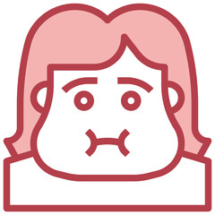 face2 filled outline icon,linear,outline,graphic,illustration