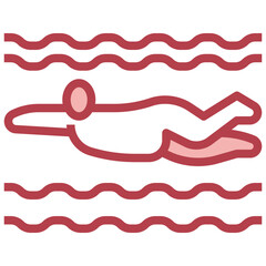 swim filled outline icon,linear,outline,graphic,illustration