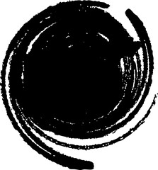 Black Circle Brush Stroke
