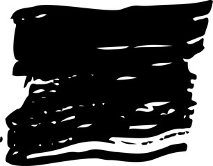 Black Short Brush Stroke
