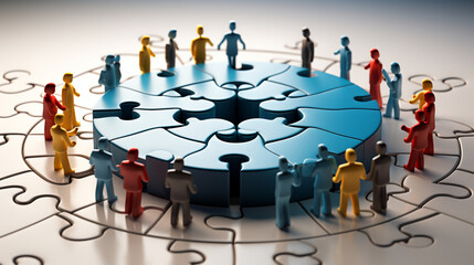 Jigsaw Puzzles, unity and teamwork