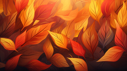 Fall Leaf Background Banner