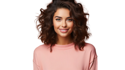 Girl with a transparent background