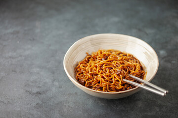 JJajangmyeon. Korean Noodle with Black Sauce - Korean Food Style