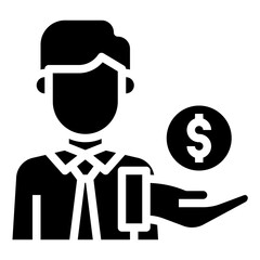 personal loan filled outline icon,linear,outline,graphic,illustration