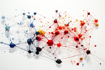 abstract background functions of complex networks. - obrazy, fototapety, plakaty