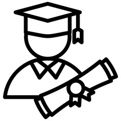 Bachelor Outline Icon