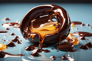 melt chocolate splash with honey 