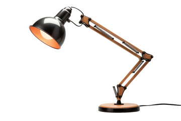 Adjustable Desk Lamp on White Background Generative Ai