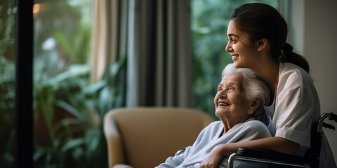 The concept of providing medical care to an elderly person