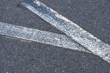 Fototapeta premium asphalt road with lines