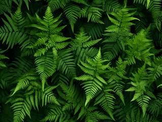 Green fern leaves abstract natural background wallpaper