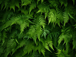 Fototapeta na wymiar Green fern leaves abstract natural background wallpaper