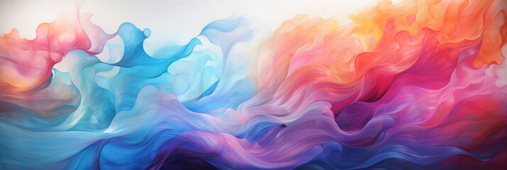 Abstract colorful Graphic motion on background, creative waves of gradient color smoke and liquid - obrazy, fototapety, plakaty