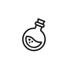 Potion  icon vector. Linear style sign for mobile concept and web design. Potion  symbol illustration. Pixel vector graphics - Vector.	

