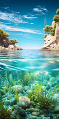 coral reef and sea wallpaper