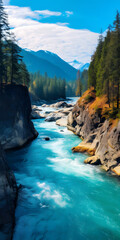 mountain river in the mountains wallpaper
