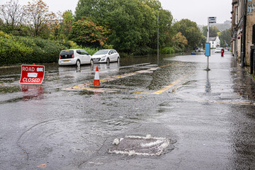 Flooded Roads as a result of heavy rainfall