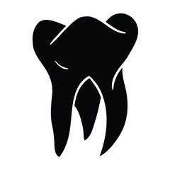 Hand drawing style of tooth vector. It is suitable for science icon, sign or symbol.