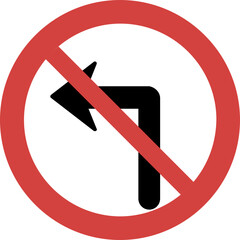 left turn not allowed