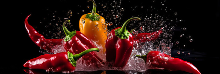 Product photography of hot chilli, chilly, foods, mock up - obrazy, fototapety, plakaty