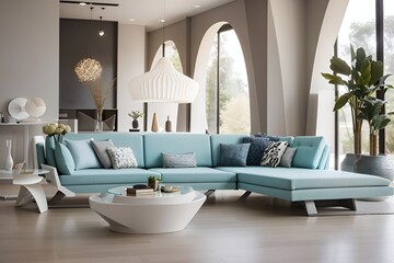 modern living room Generative AI