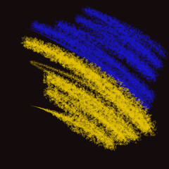 abstract blue and yellow background
