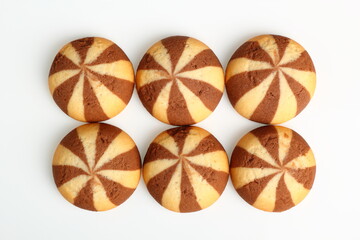 Fototapeta na wymiar Cookies with Chocolate Filling