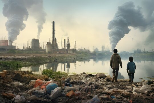 environmental pollution, factories near water