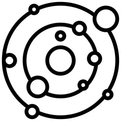 PLANET filled outline icon,linear,outline,graphic,illustration