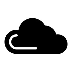 cloud glyph icon