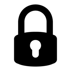 lock glyph icon