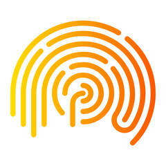 fingerprint gradient icon