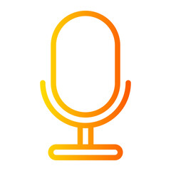 Obraz premium mic gradient icon