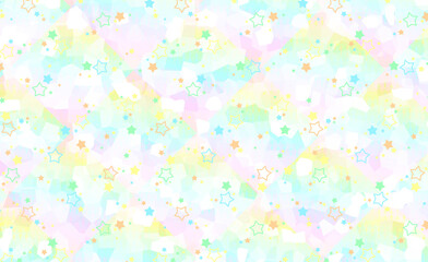 キラキラ　背景　パステルカラー　ファンシー
