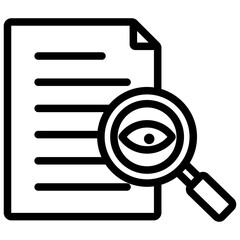 Proofreading Outline Icon