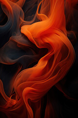 black and orange mystic smoke background design