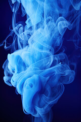 blue mystic smoke background design