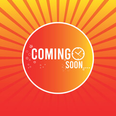 Free vector coming soon teaser background 