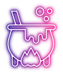 Set of Halloween neon